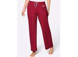 Wellnesshose FEEL GOOD, Damen, Gr. 24/25, Kurzgrößen, kirsche, weiß, 50% Baumwolle, 50% Polyester, unifarben, Hosen