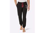 Jogginghose FEEL GOOD, Herren, Gr. 24/25, Unterbauchgrößen, schwarz, 60% Baumwolle, 40% Polyester, unifarben, Hosen Jogginghose
