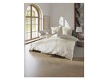 Bettwäsche BIBERNA Gr. 1, beige (beige, taupe, bedruckt), B/L: 135cm x 200cm, Feinbiber, B/L: 80cm x 80cm, 1, Feinbiber, 100% Baumwolle, Bettwäsche, Bettwäsche
