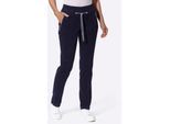 Cordhose CASUAL LOOKS, Damen, Gr. 24, Kurzgrößen, marine, 98% Baumwolle, 2% Elasthan, unifarben, Hosen Cordhose