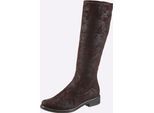 Stiefel CAPRICE, Damen, Gr. 5, schoko, Textil, Schuhe Stiefel