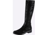 Stiefel CAPRICE, Damen, Gr. 7, schwarz, Textil, Schuhe Stiefel