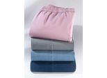 Bequeme Jeans CLASSIC BASICS, Damen, Gr. 24, Kurzgrößen, mauve, 81% Baumwolle, 17% Polyester, 2% Elasthan, unifarben, lang, Jeans