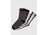 Socken WÄSCHEPUR, Damen, Gr. 2/39, schwarz, rosé, 80% Baumwolle, 18% Polyamid, 2% Elasthan, Socken Socken