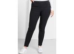 Webhose SHEEGO, Damen, Gr. 24, Kurzgrößen, schwarz, 70% Viskose, 25% Polyamid, 5% Elasthan, unifarben, Hosen