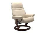 Relaxsessel STRESSLESS "Sunrise", beige (cream batick), B:75cm H:100cm T:73cm, Leder BATICK: BATICK ist ein leicht korrigiertes, durchgefärbtes und genarbtes Möbelleder, bei dem die meisten Unebenheiten und Spuren in der Regel entfernt wurden.;Leder PALOMA: PALOMA ist ein durchgefärbtes Semianilin-Möbelleder mit natürlicher Narbung.;ROHLEDER Stoff Q2 FARON: Ein fester zuverlässiger Bouclé mit eine