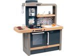 Spielküche SMOBY "Tefal Evo", blau, Spielküchen, KinderB:92cm H:101cm T:44cm, Kunststoff, Spielküche, mit Sound, B:92cm H:101cm T:44cm