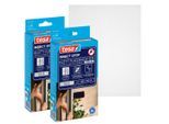 Fliegengitter-Gewebe TESA "Klett Fliegengitter Premium für Fenster, Insektenschutz mit Klettband", schwarz (rahmen: schwarz gewebe: schwarz), B:100cm H:100cm, Insektenschutzgitter, Fliegengitter-Gewebe, selbstklebende Insektenschutz 100 x 100cm