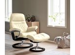 Relaxsessel STRESSLESS "Sunrise", beige (vanilla paloma), B:79cm H:103cm T:73cm, Leder BATICK: BATICK ist ein leicht korrigiertes, durchgefärbtes und genarbtes Möbelleder, bei dem die meisten Unebenheiten und Spuren in der Regel entfernt wurden.;Leder PALOMA: PALOMA ist ein durchgefärbtes Semianilin-Möbelleder mit natürlicher Narbung.;ROHLEDER Stoff Q2 FARON: Ein fester zuverlässiger Bouclé mit ei