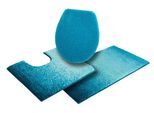 Badematte GRUND "Mistral" Gr. 11, blau (türkis), H:20mm, Kunstfaser, Badematten, Badematte, meliertes Design, Ombré-Look, auch als 3 teiliges Set, Made in Europe