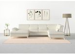 Wohnlandschaft SIT & MORE "Cabrio U-Form, B: 359 cm, mit Sitztiefen-, Arm- & Kopfteilverstellung", weiß (altweiß), B:359cm H:87cm T:230cm, Sofas, Wohnlandschaft, 3 Nierenkissen, Federkern, optional Bettfunktion und Stauraum