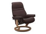 Relaxsessel STRESSLESS "Sunrise", braun (chocolate paloma), B:79cm H:103cm T:73cm, Leder BATICK: BATICK ist ein leicht korrigiertes, durchgefärbtes und genarbtes Möbelleder, bei dem die meisten Unebenheiten und Spuren in der Regel entfernt wurden.;Leder PALOMA: PALOMA ist ein durchgefärbtes Semianilin-Möbelleder mit natürlicher Narbung.;ROHLEDER Stoff Q2 FARON: Ein fester zuverlässiger Bouclé mit