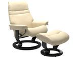 Relaxsessel STRESSLESS "Sunrise", beige (vanilla paloma), B:88cm H:103cm T:78cm, Leder BATICK: BATICK ist ein leicht korrigiertes, durchgefärbtes und genarbtes Möbelleder, bei dem die meisten Unebenheiten und Spuren in der Regel entfernt wurden.;Leder PALOMA: PALOMA ist ein durchgefärbtes Semianilin-Möbelleder mit natürlicher Narbung.;ROHLEDER Stoff Q2 FARON: Ein fester zuverlässiger Bouclé mit ei