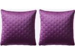 Kissenhülle HEINE HOME, lila (violett, burgund), B:40cm L:40cm, Polyester, 100% Polyester, Kissenbezüge, Kissenhülle