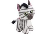Kuscheltier NICI "Glubschis, Zebra Mankalita, 15cm stehend", weiß, Plüschfiguren, KinderB:9cm H:15cm L:12cm, Polyester, Kuscheltier, B:9cm H:15cm L:12cm