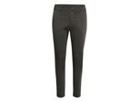 Stoffhose KAFFE "Freizeithose KAlea", Damen, Gr. 46, N-Gr, grau (schwarz shadow), Obermaterial: 38% Polyester PES. 30% Baumwolle CO. 30% Viskose CV. 2% Elasthan EL., Hosen Stoffhose