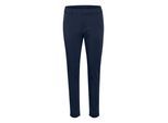 Stoffhose KAFFE "Freizeithose KAlea", Damen, Gr. 34, N-Gr, blau (midnight marine), Obermaterial: 38% Polyester PES. 30% Baumwolle CO. 30% Viskose CV. 2% Elasthan EL., Hosen Stoffhose