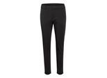 Stoffhose KAFFE "Freizeithose KAlea", Damen, Gr. 44, N-Gr, schwarz (schwarz deep), Obermaterial: 38% Polyester PES. 30% Baumwolle CO. 30% Viskose CV. 2% Elasthan EL., Hosen Stoffhose