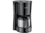 Kaffeemaschine Severin KA 4835, 1000 W, für bis zu 8 Tassen, Abschaltautomatik, Tropfverschluss, Wasserstandsanzeige, mit Edelstahlkanne, schwarz