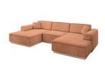 WOHNLANDSCHAFT IREA-U1 - 303x171x83 cm Koralle