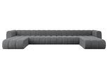 WOHNLANDSCHAFT modulares Sofa Joren-U3 - 501x177x70 cm Dunkelgrau