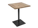 BISTROTISCH eckig Braun