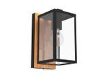 Eglo , Braun, Schwarz, Weiß , Metall, Glas , rechteckig , 12x27x16.5 cm , Freizeit im Garten, Gartenaccessoires, Gartendeko