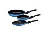 Kelomat , Blau , Metall , rund , abnehmbarer Griff, backofengeeignet, antihaftbeschichtet, ergonomischer Griff , Kochen & Essen, Pfannen, Pfannensets