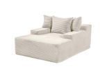 P & B , Beige , Textil , Füllung: Schaumstoff,Schaumstoff , 125x63x170 cm , Fsc, Bsci ,