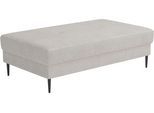 Hocker TRENDS BY HG "Summer", b886 memphis 2 cream, B:140cm H:46cm T:80cm, 90% Polyester;10% Nylon, Hocker, Hocker, in Cord-Stoff mit Metallfuß