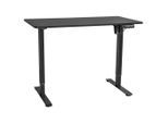 Möbelix , Schwarz , Metall, Holzwerkstoff , rechteckig , 120x118x60 cm , höhenverstellbar , Büromöbel, Schreibtische, Schreibtische