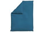 Schlafgut , Blau , Textil , Uni , 155x220 cm , Textiles Vertrauen - Oeko-Tex®, AZO-frei, Bsci, Oeko-Tex® Standard 100 , pflegeleicht, atmungsaktiv, bügelleicht, schadstoffgeprüft, weiche und anschmiegsame Oberfläche, dicht gewebtes Garn ,