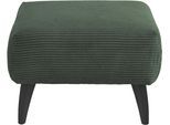 Polsterhocker HOME AFFAIRE "Lazio modern und bequem, schmale Armlehnen, tolle Detailverarbeitung", grün (moos), B:255cm H:94cm T:66cm, 93% Polyester, 7% Polyamid, Hocker, Polsterhocker, zwei verschiedene Fußfarben wählbar