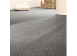 Teppichboden ANDIAMO "Bruce, Schlinge, Gesamthöhe 4 mm, Luxusklasse LC1", grau (dunkelgrau), B:400cm L:450cm, Kunstfaser, Teppiche, meliert, Breite 400 cm, Wohnzimmer, strapazierfähig & robust