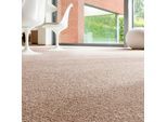 Teppichboden ANDIAMO "Rubinoy, Schlinge, Gesamthöhe 8,5 mm, Luxusklasse LC2", braun (braun,beige), B:400cm L:400cm, Kunstfaser, Teppiche, Breite 400 cm oder 500 cm, Wohnzimmer, strapazierfähig & robust