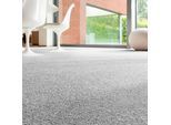 Teppichboden ANDIAMO "Rubinoy, Schlinge, Gesamthöhe 8,5 mm, Luxusklasse LC2", silber, B:400cm L:500cm, Kunstfaser, Teppiche, Breite 400 cm oder 500 cm, Wohnzimmer, strapazierfähig & robust
