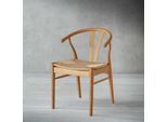 Stuhl HAMMEL FURNITURE "Frida, Massivholz mit gepolsterter Sitzfläche - hoher Komfort", eiche geölt, eiche geölt, beige, B:53cm H:75cm T:54cm, Massivholz, Stühle, Stuhl, Massivholz, gepolsterte Sitzfläche, versch. Farbvarianten