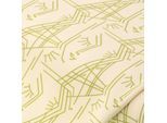 Scuba-Jersey "Grafisch", creme/grün