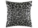 Joop! Kissenbezug J!Leo, Grau, Schwarz, Silber, Beige, Textil, Animalprint, 40x40 cm, hochwertige Qualität, Wohntextilien, Bezüge, Kissenbezüge