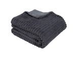 Kuscheldecke,, Graphit, Textil, 150x200 cm, Oeko-Tex® Standard 100, Wohntextilien, Decken, Kuscheldecken