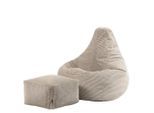 icon Sitzsack, Beige, Textil, 200 L, 1-Sitzer, Freiform, 82x76x82 cm, Hergestellt in Deutschland, Wohnzimmer, Hocker, Sitzsäcke, XXL Sitzsäcke
