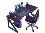 Gamingtisch, Weiß, Holzwerkstoff, 120x74x74 cm, Arbeitszimmer, Schreibtische, Gaming-Tische