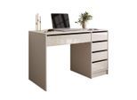 Lookway Schreibtisch, Kaschmir, Holzwerkstoff, 120x75x55 cm, Arbeitszimmer, Schreibtische, Bürotische