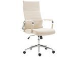 CLP Drehstuhl, Creme, Metall, 58x105x66 cm, Arbeitszimmer, Bürostühle, Drehstühle