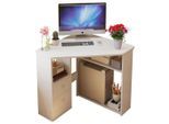Muvu Computertisch,, Weiß, Holzwerkstoff, 80x80x75 cm, Arbeitszimmer, Schreibtische, Eckschreibtische