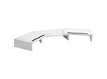 tectake Monitorständer, Weiß, Holzwerkstoff, 115x10.5x27 cm, Arbeitszimmer, Schreibtische, Bürotische