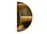 Wallfluent Led-Spiegel, Gelb, Glas, Organisch, 25x50x0.4 cm, Spiegel, Wandspiegel