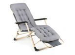 Outtec Garten-Relaxsessel, Grau, Metall, 1-Sitzer, Rechteckig, 180x76x52 cm, Gartenmöbel, Gartenstühle, Gartenstühle