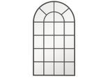 Homcom Wandspiegel, Schwarz, Glas, Metall, 65x2.5x110 cm, Spiegel, Wandspiegel