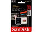 SanDisk microSDXC 64GB Extreme A2 C10 V30 UHS-I U3